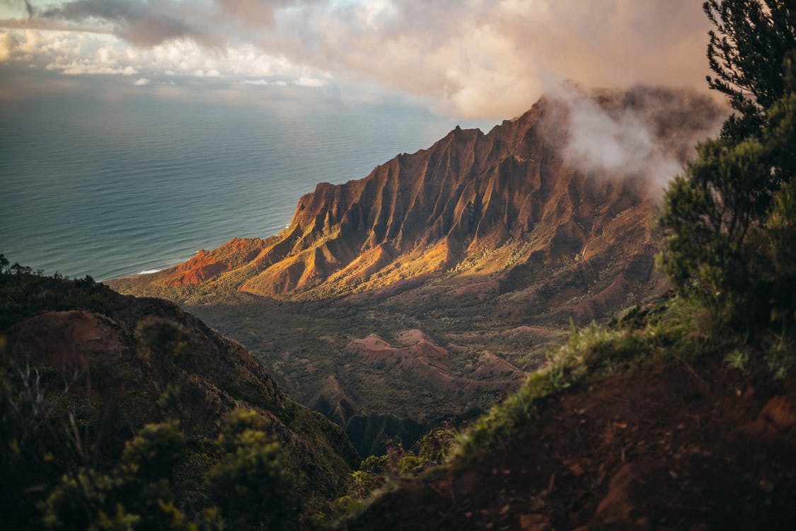 Mountains by the sea